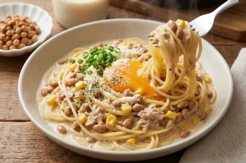 【家事ヤロウ】西山茉希さんの納豆乳カルボナーラ＆オリジナルカクテルの作り方（6月17日）