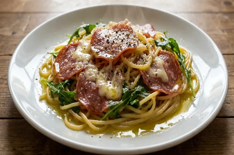 【ウワサのお客さま】サイゼリヤの熟成ミラノサラミのアーリオ・オーリオの作り方 味覚王のアレンジレシピ（7月3日）