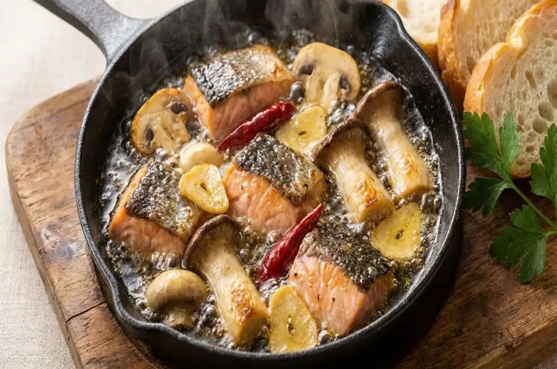 【林修の今でしょ講座】サーモンとキノコのアヒージョの作り方 米油アレンジ