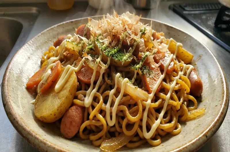 【家事ヤロウ】カレーしょう油焼きそばの作り方 和田明日香さんレシピ