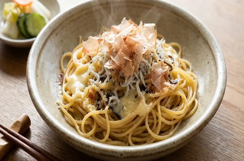 【櫻井有吉THE夜会】かつお節とチーズの和風パスタの作り方 櫻井さんのレシピ（3月4日）