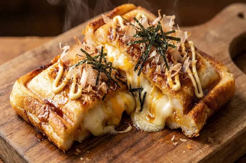 【ざわつく金曜日】和風おもちピザの作り方  ホットサンドメーカーレシピ（3月19日）