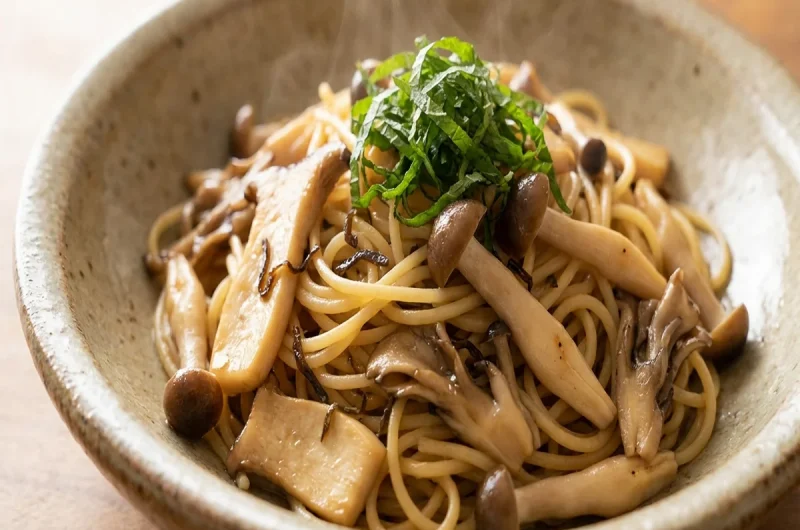 【メレンゲの気持ち】無限パスタ（塩昆布バターきのこ）の作り方 おうちでsio（しお）レシピ 3月20日