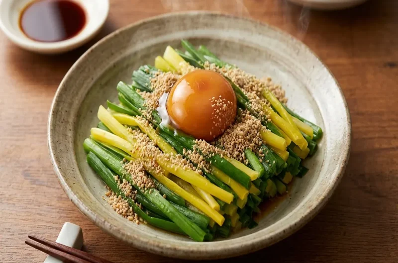 【博士ちゃん】ニラの卵黄のせ作り方 最年少野菜ソムリエのレシピ（3月20日）