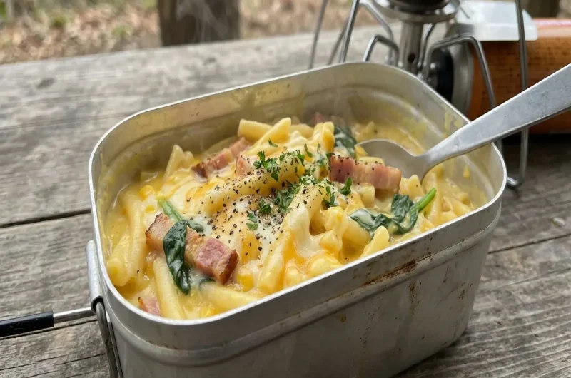 【家事ヤロウ】コーンクリームパスタの作り方 キャンプ飯（3月23日）