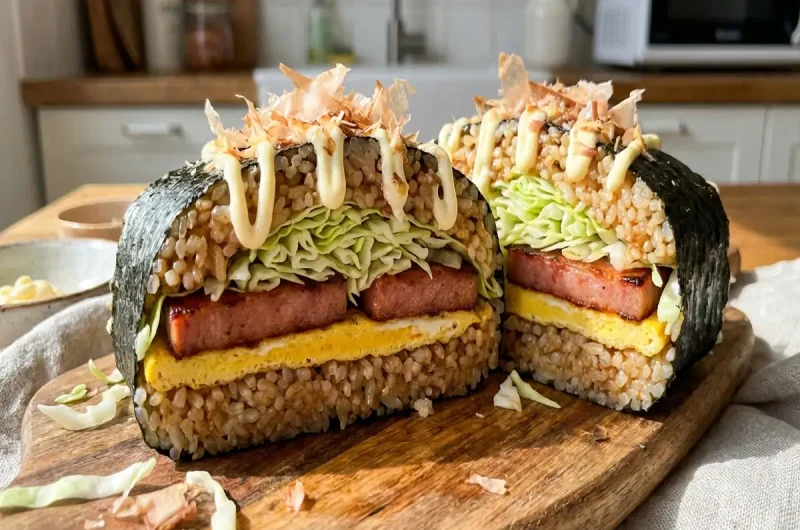 【ヒルナンデス】お好み焼き風おにぎりサンド（スパムおにぎり）の作り方 春キャベツレシピ（4月1日）