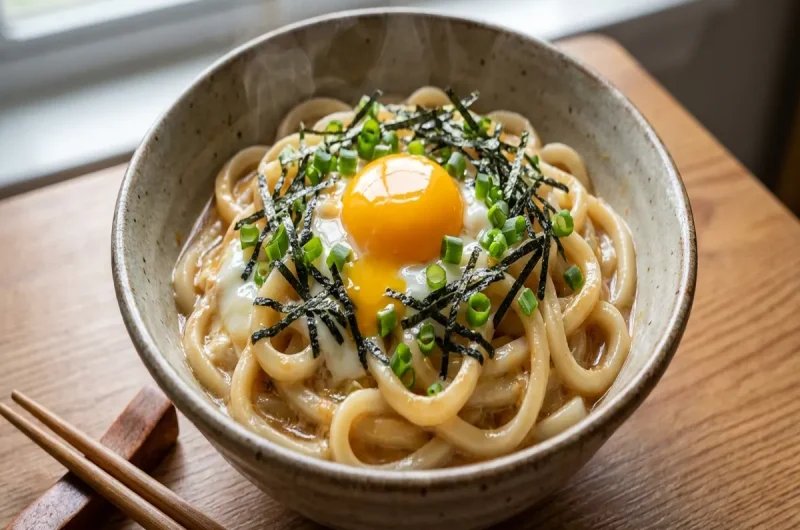 【家事ヤロウ】だし味噌釜玉の作り方 冷凍うどんレシピ（4月6日）