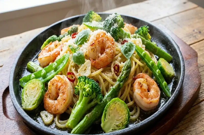 【ラヴィット】春野菜と海老のパスタの作り方 ホットプレートレシピ（4月8日）