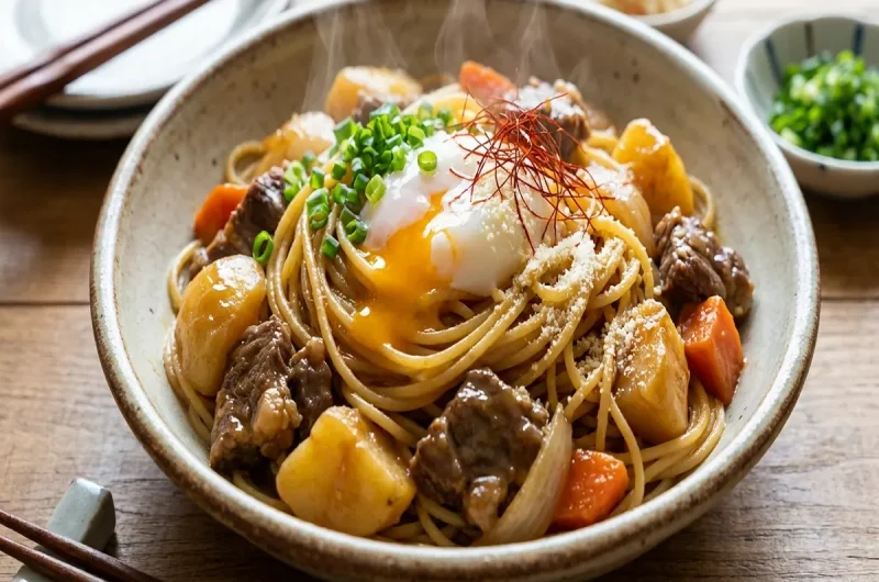 【ラヴィット】肉じゃがパスタの作り方 肉じゃがアレンジレシピ（4月22日）