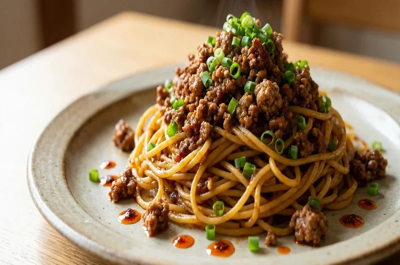 【ラヴィット】中華風ボロネーゼの作り方 ファミマお母さん食堂ハンバーグアレンジレシピ 4/20