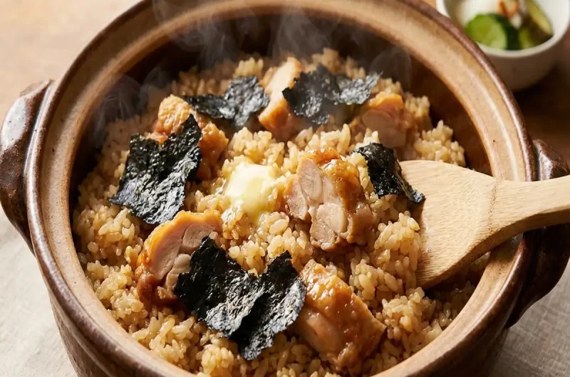 【家事ヤロウ】ファミチキと海苔の炊き込みご飯の作り方 コンビニホットスナックアレンジレシピ（4月20日）
