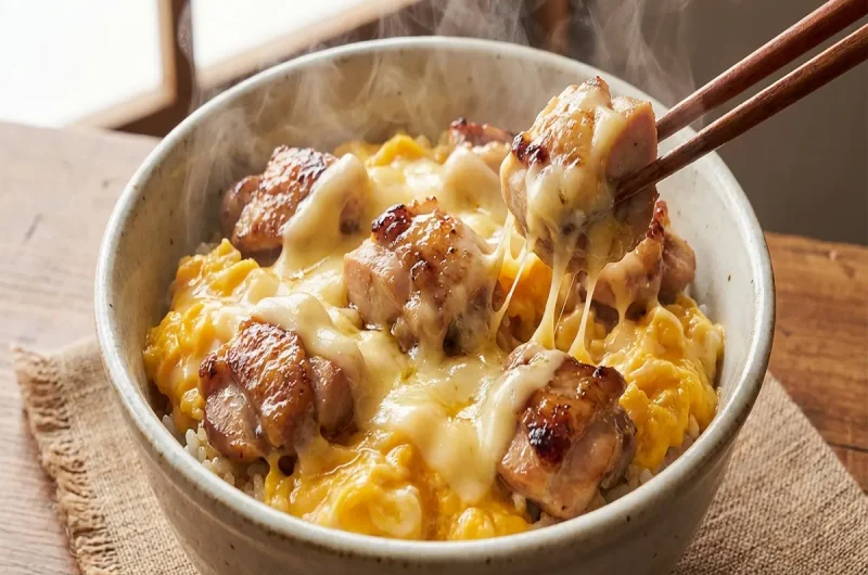 【林修のニッポンドリル】チーズ親子焼鳥丼の作り方 セブンイレブンアレンジレシピ（4月21日）