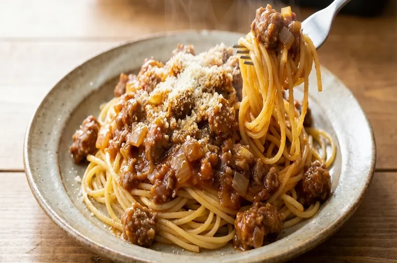 【林修のニッポンドリル】金の直火焼ハンバーグボロネーゼの作り方 セブンイレブンアレンジレシピ（4月21日）