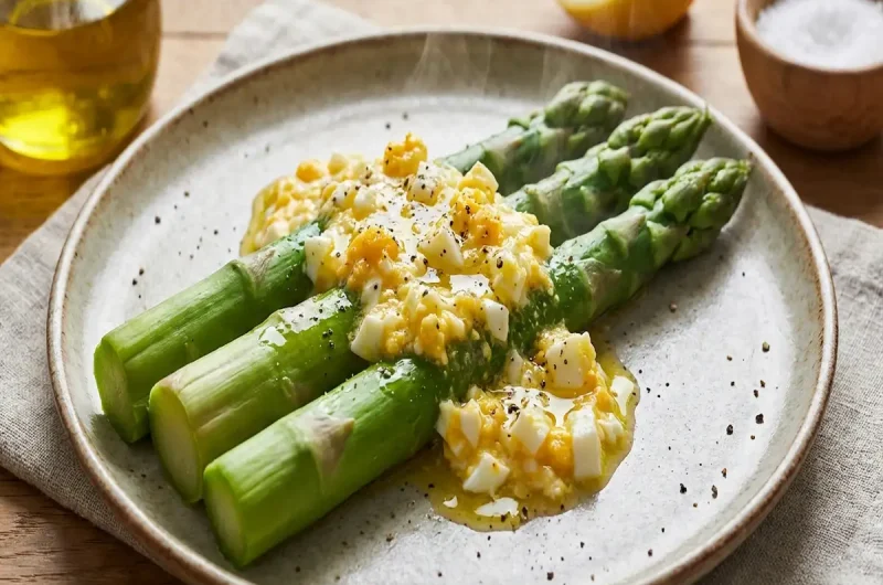 【ラヴィット】アスパラのバッサーノ風たまごソースの作り方 10分手抜きレシピ