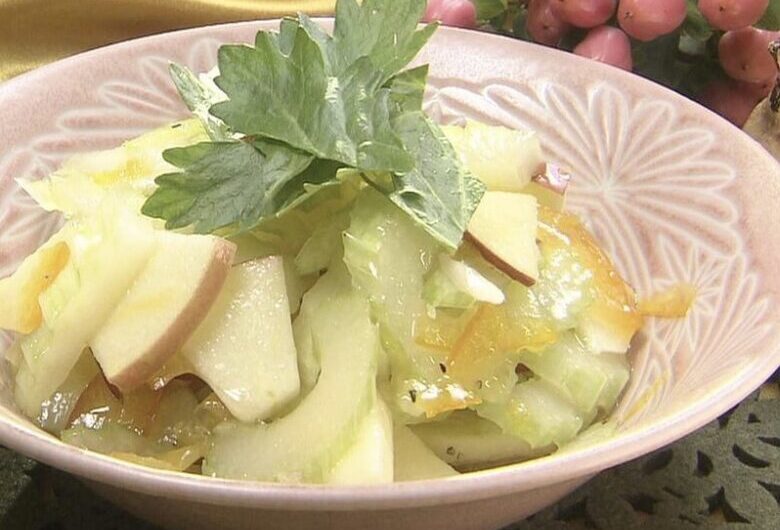 【青空レストラン】セロリンゴサラダの作り方 江戸川セロリのレシピ（5月1日）