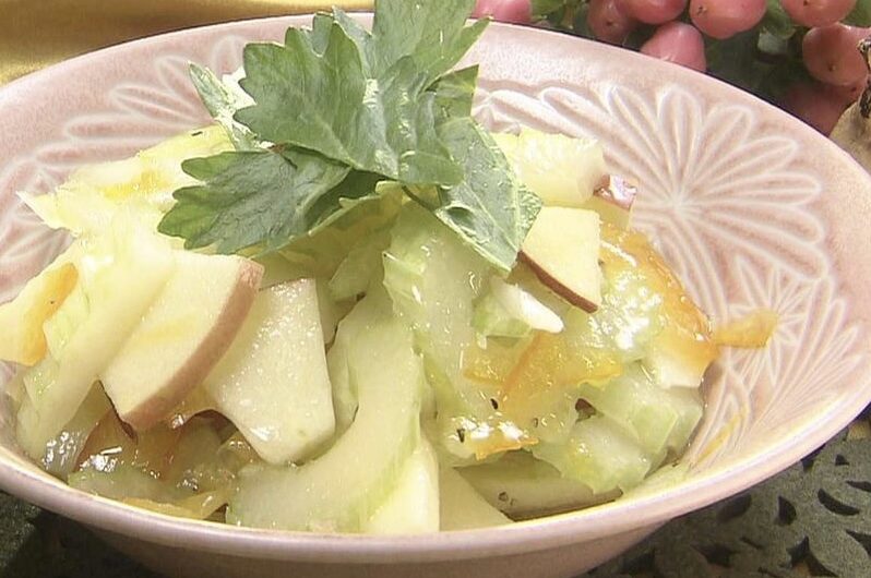 青空レストラン セロリンゴサラダの作り方 江戸川セロリのレシピ 5月1日 News123