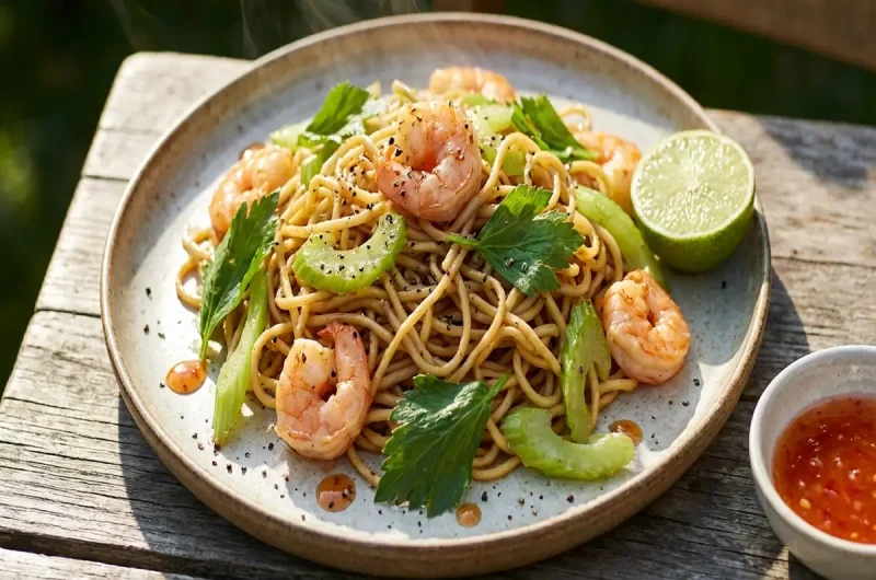 【青空レストラン】セロリのエスニック焼きそばの作り方 江戸川セロリのレシピ（5月1日）