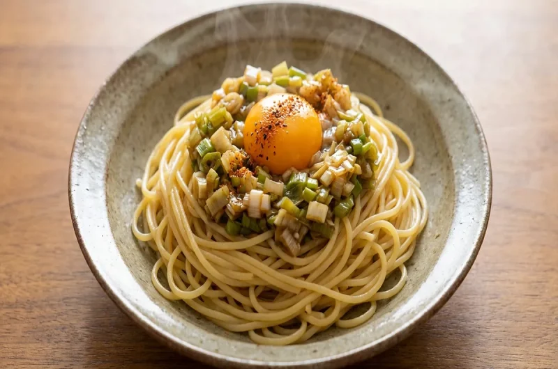 【相葉マナブ】ニラしょうゆの釜玉うどんの作り方 海老名のニラレシピ（5月23日）