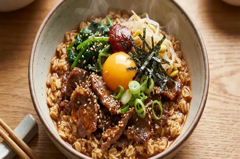 【初耳学】オートミールビビンバの作り方 オートミールアレンジレシピ 竹脇まりなさん（5月23日）