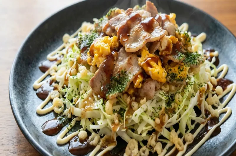 【家事ヤロウ】お好み焼き風サラダの作り方 キングさんキャベツアレンジレシピ（6月1日）