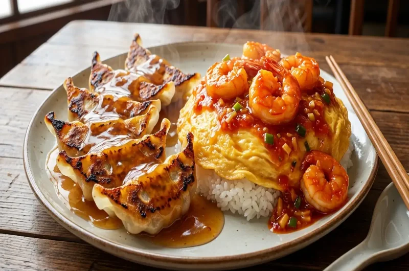 【ウワサのお客さま】あんかけ餃子（天津飯アレンジ）の作り方 餃子の王将アレンジレシピ（6月11日）