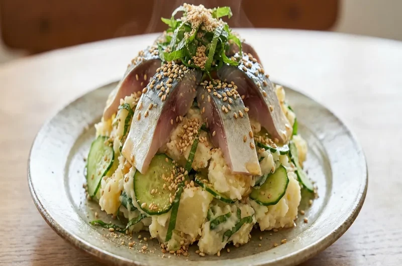 【ヒルナンデス】酢〆鯵（すじめアジ）のごまポテトサラダの作り方 アジのレシピ 調理法（6月30日）