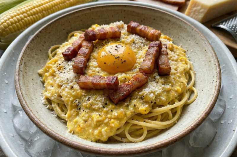 【ヒルナンデス】冷製コーンカルボナーラの作り方 世界一シェフのパスタレシピ