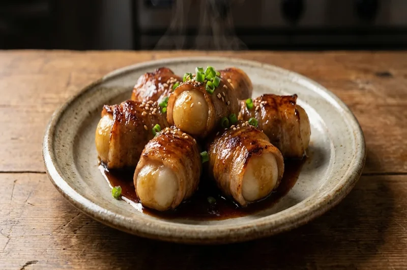 みたらしもちっこの豚バラ巻きの作り方 業務スーパーアレンジレシピ