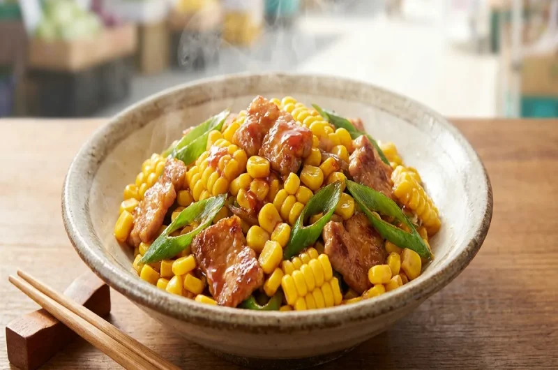 【青空レストラン】とうもろこしのピリ辛オイスター炒めの作り方 とうもろこしレシピ（7月17日）