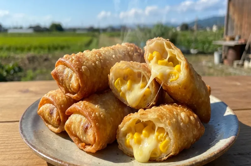 【青空レストラン】とうもろこしのチーズ春巻きの作り方 とうもろこしレシピ（7月17日）