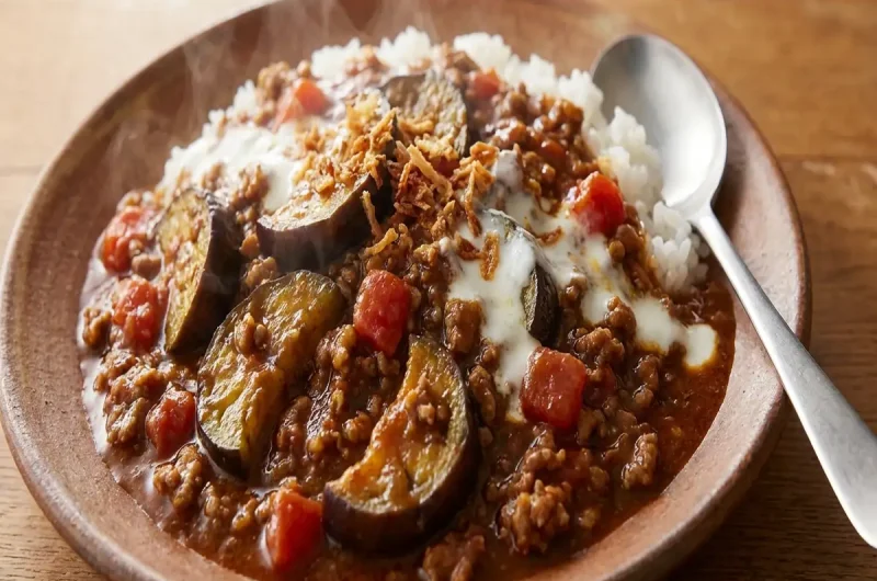 【土曜は何する】ナスのキーマカレーの作り方 印度カリー子さんスパイスカレーレシピ（7月31日）