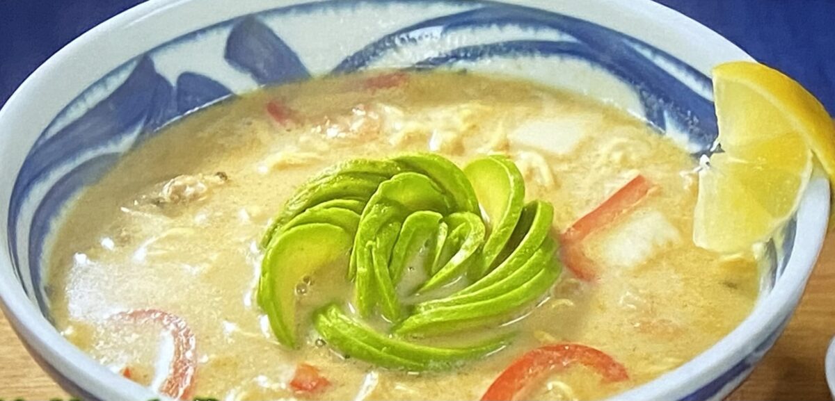 鬼旨ラーメングランプリ グリーンカレーラーメン作り方マルちゃん正麺