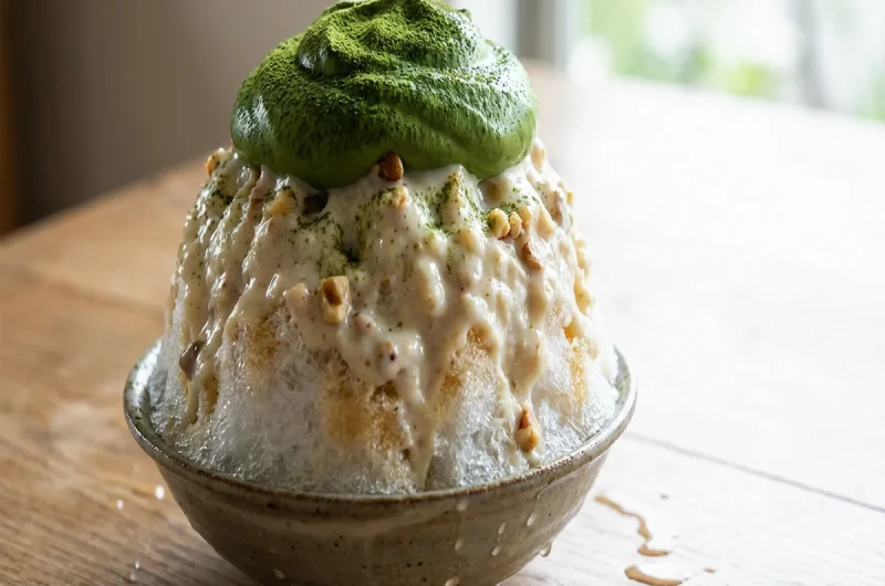 【土曜は何する】抹茶ミルクのクリームかき氷の作り方 進化系かき氷レシピ（8月7日）