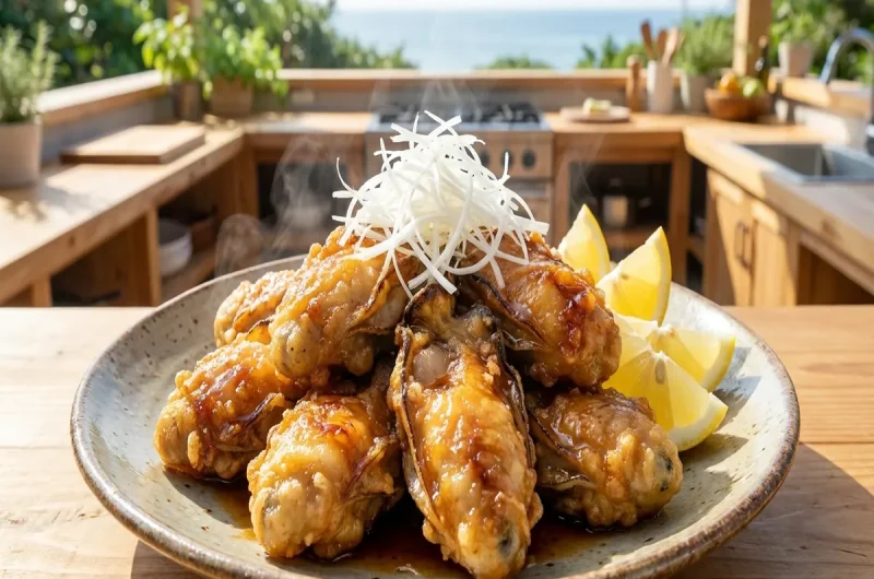 【青空レストラン】岩牡蠣の竜田揚げの作り方 岩牡蠣レシピ（8月14日）