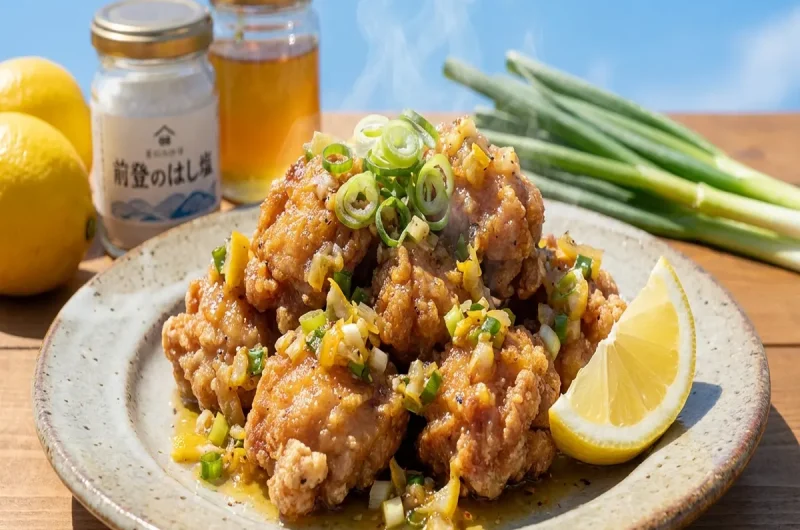 【青空レストラン】塩レモン唐揚げの作り方 能登のはま塩レシピ（8月28日）