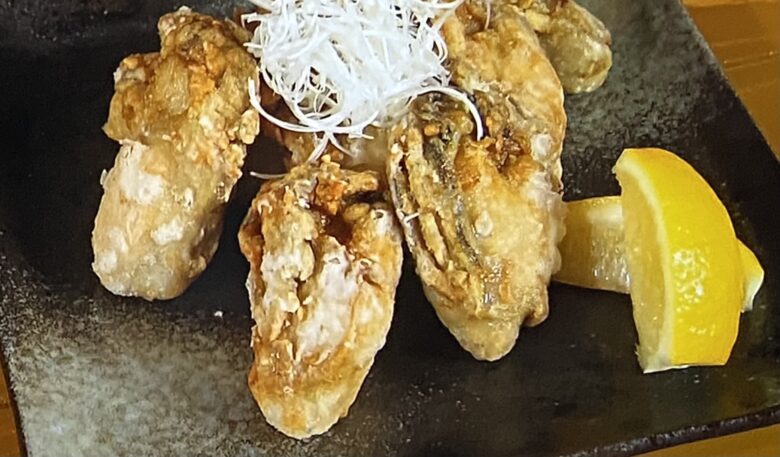 岩牡蠣の竜田揚げ 青空レストラン