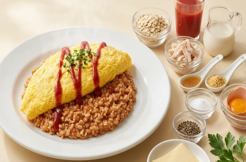 【土曜は何する】オムリゾットの作り方 オートミールレシピ（9月4日）