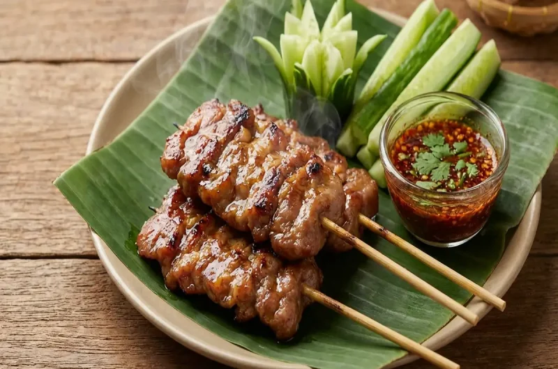 【あさイチ】豚肉の串焼き（タイ屋台の味）の作り方 シリワン・ピタウェイさんのレシピ（9月14日）