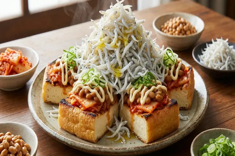 【ウワサのお客さま】ドバっとしらすの油揚げカナッペの作り方 ゴリラ兄弟パパレシピ！（9月24日）