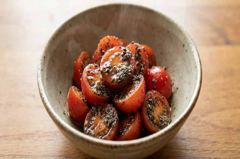 【あさイチ】ミニトマトの黒ごま和えの作り方 SHIORIさんのレシピ（9月27日）