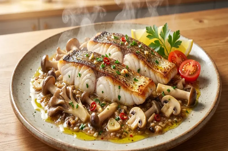 【あさイチ】万能きのこソースの白身魚のソテーの作り方 リストランテ濱崎シェフのレシピ（9月28日）