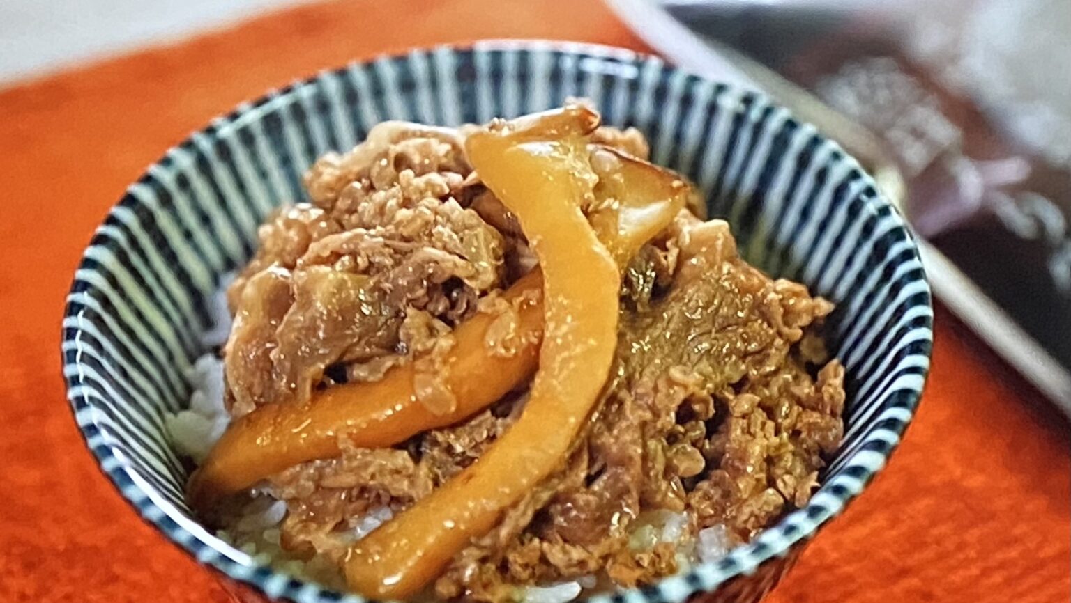 祇園で食べた松茸入り牛丼