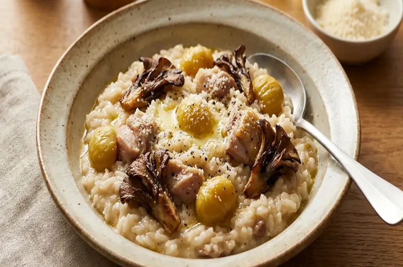 【スッキリ】栗とキノコのリゾット（栗とキノコの炊き込みご飯アレンジレシピ）鳥羽周作（10月7日）