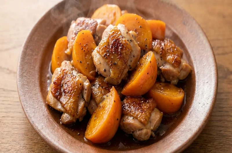 【相葉マナブ】柿と鶏肉のバター炒めの作り方 柿レシピ（10月17日）