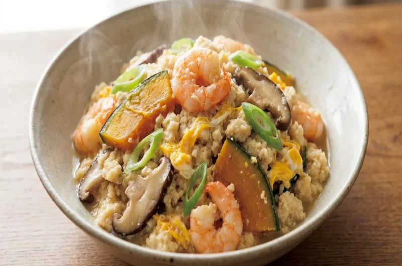 【きょうの料理】えびとかぼちゃのおから煮の作り方 高井英克さんの煮物レシピ（11月2日）