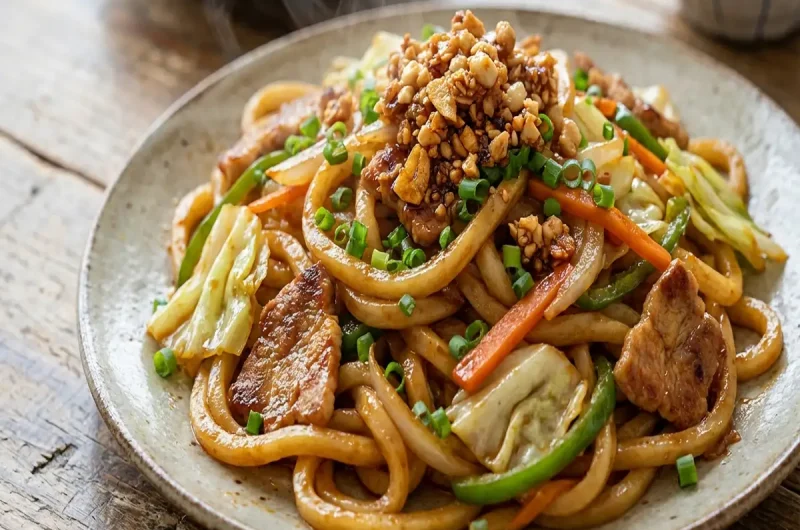 【家事ヤロウ】グレードアップ焼きうどんの作り方 キングさんのレシピ（11月9日）