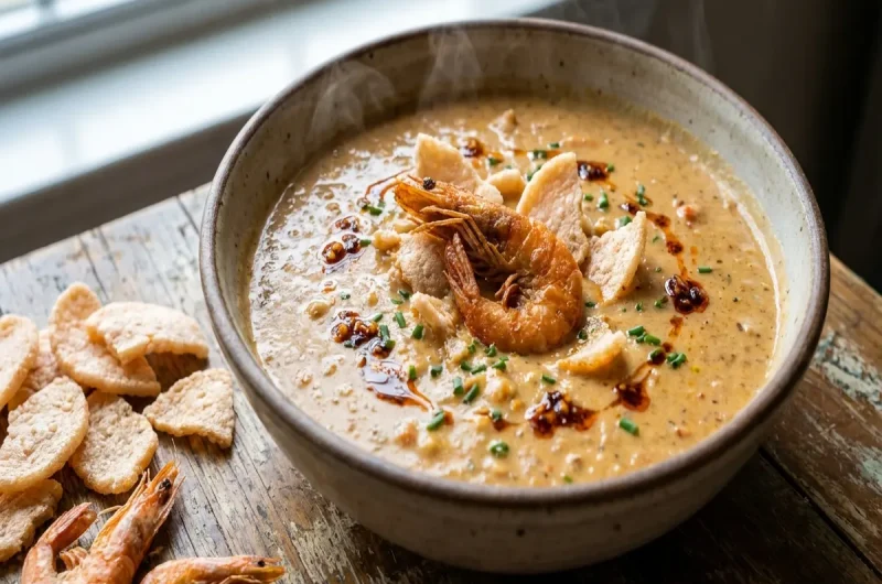 【ラヴィット】えびせんビスクスープのレシピ 作り方業務スーパーアレンジレシピ（11月29日）