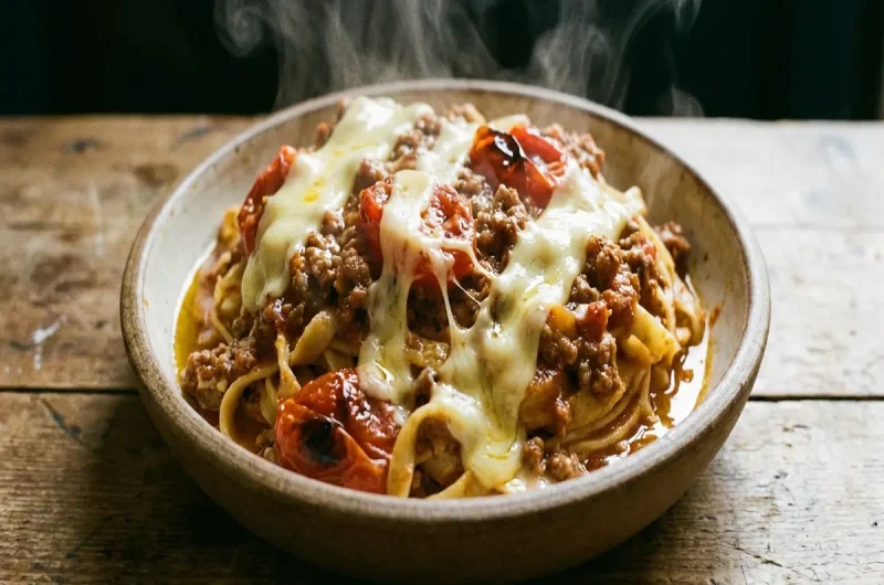 【ラヴィット】悪魔のミートソースパスタスライスチーズアレンジレシピ（11月29日）