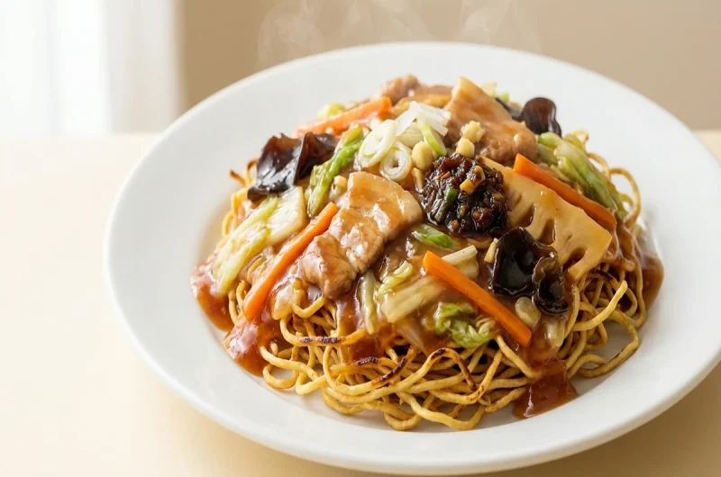 【家事ヤロウ】ジャンツォンジャンあんかけ焼きそば（ 姜葱醤）の作り方 2021バズりレシピBEST20（12月28日）