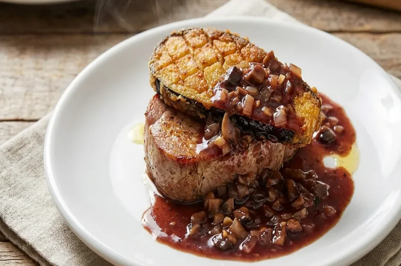 【ヒルナンデス】フォアグラのロッシーニの作り方 見た目そっくり一流シェフのレシピ（12月2日）